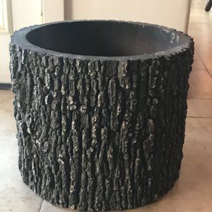 Surreal V-3 Real Vertical Log Planter, Large, Oak